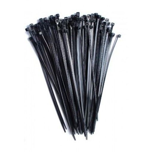 Стяжки 100мм (100шт) 2,5 мм черные