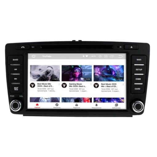 Штатна магнітола Gazer CM6007-1Z3 Skoda Octavia A5 (1Z3), Fabia, Superb, 2005-2012