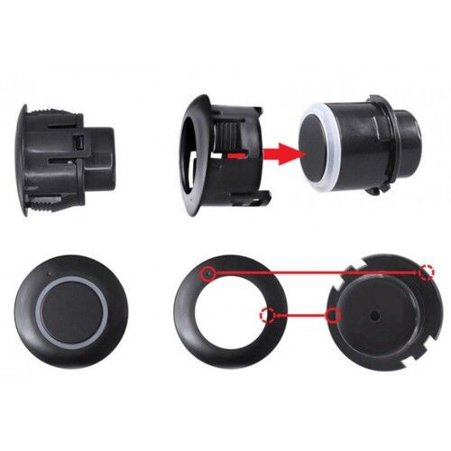 Комплект зеркало Gazer MU500+ парктроник PA40R