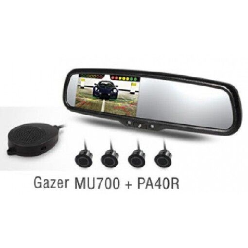 Комплект зеркало Gazer MU700+ парктроник PA40R
