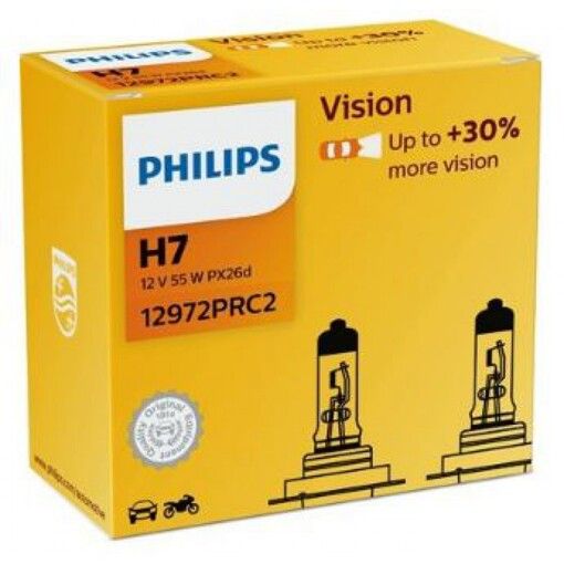 Лампа галогенная Philips H7 Premium PX26d 12V 55W (12972PRC2) (2шт.)