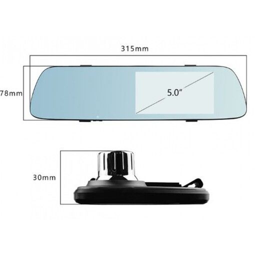 Дзеркало накладка заднього виду з Full HD реєстратором Aspiring MAXI 1