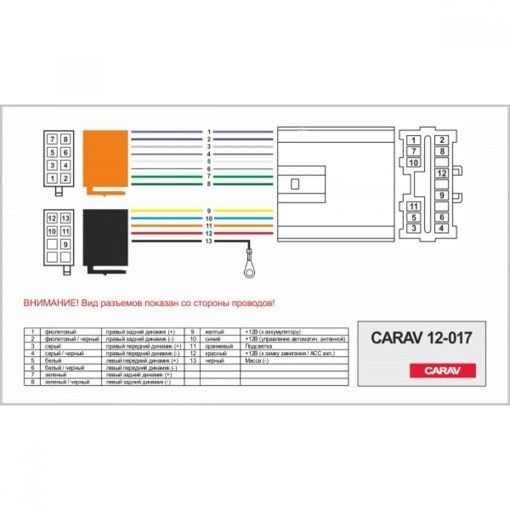 Перехідник Авто-ІSO Carav 12-017 Mitsubishi