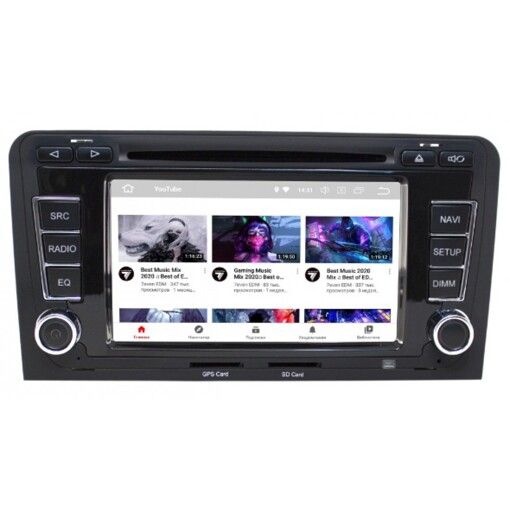 Штатная магнитола Gazer CM6007-8P AUDI A3 (2003-2008)