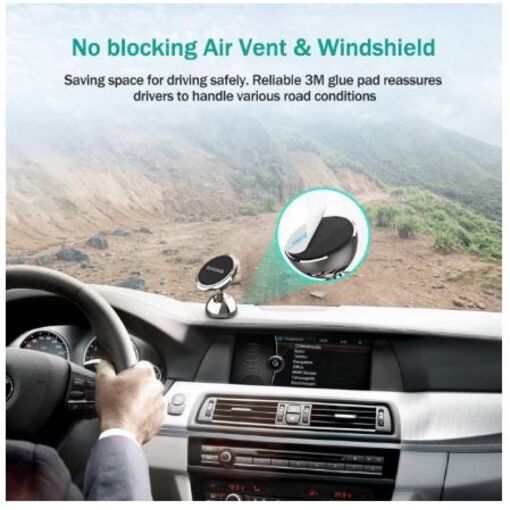 Автокрепление для смартфона RAVPower Magnetic Car Phone Mount Black