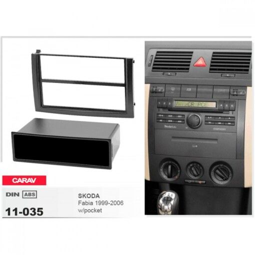 Рамка переходная Carav 11-035 Skoda Fabia