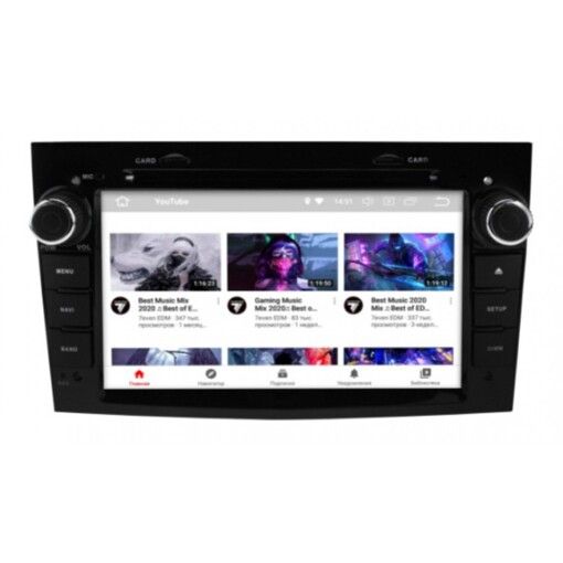 Штатная магнитола Gazer CM6007-L48 Opel Astra H, Vectra C, Zafira B (2004-2009)