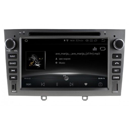 Штатна магнітола Gazer CM6007-408W Peugeot 408 (2010-2013)