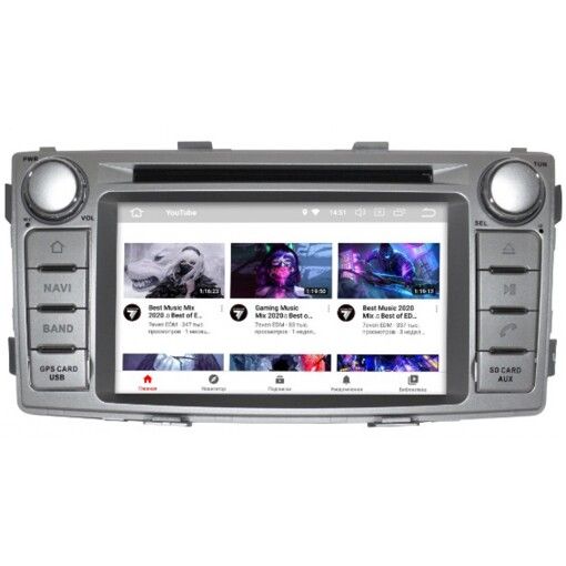 Штатна магнітола Gazer CM6006-N5 Toyota Hilux (N5) (2012-2015)