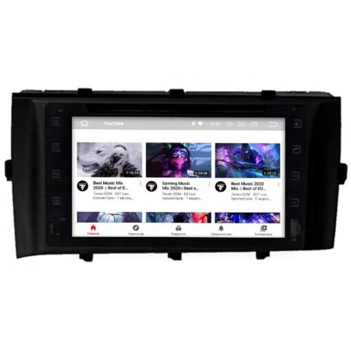 Штатная магнитола Gazer CM6006-NHP10 Toyota Prius C (NHP10) (2011-2014)