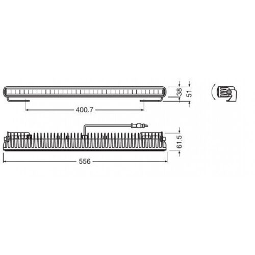 Светодиодная фара дальнего света Osram LEDDL107-SP 12/24 FX500-SP Slim
