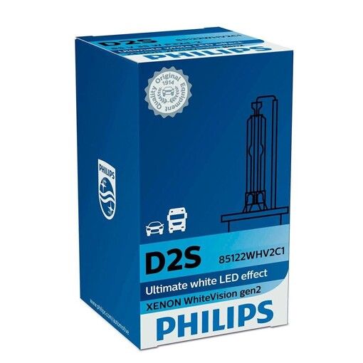 Лампа ксеноновая Philips D2S 85122WHV2C1 85V 35W P32d-2 WhiteVision gen2 5000K
