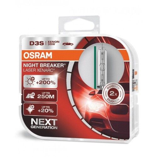 Ксенонові лампи Osram D3S 66340XNL Night Breaker Laser +200% 2 шт.