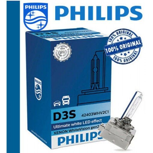 Лампа ксенонова PHILIPS D3S 42403WHV2C1 WhiteVision gen2 5000K