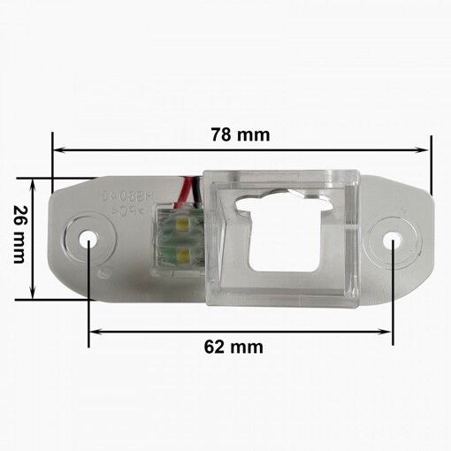 Крепление к камере заднего вида CA-9598 Volvo V50 (04-12), S40 II (04-12), XC90 I (02-14), XC90 II (15-22), S80 (AS) (06-16), XC60 (Y20) (08-17)