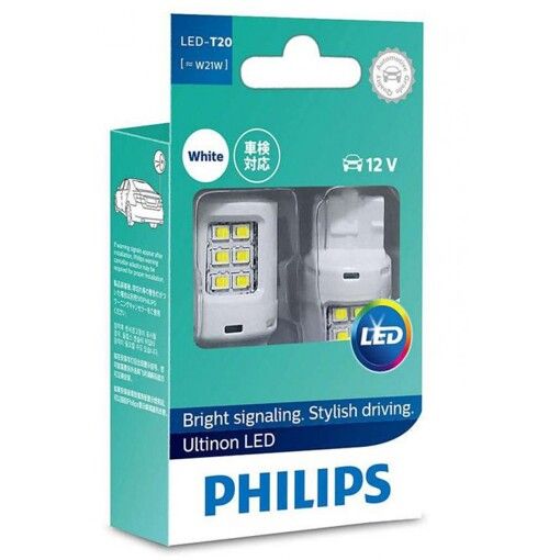 Габарит LED Philips W21W Ultinon 12V 11065ULWX2 White (2шт.)