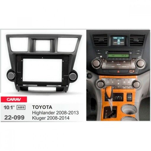 Рамка переходная Carav 22-099 Toyota Highlander, Kluger