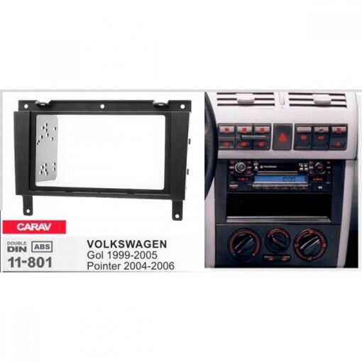 Рамка перехідна Carav 11-801 VW Gol, Pointer