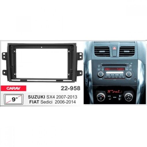 Рамка переходная Carav 22-958 Suzuki SX4, FIAT Sedici