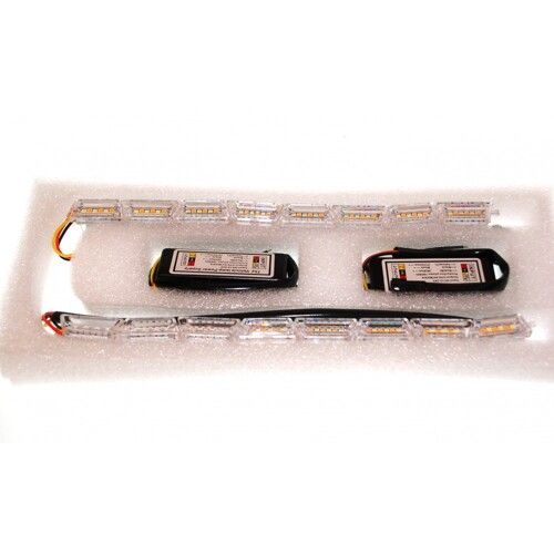 Світлодіодна (LED) стрічка Running Crystall Жовтий-Білий 16 сегментів v3