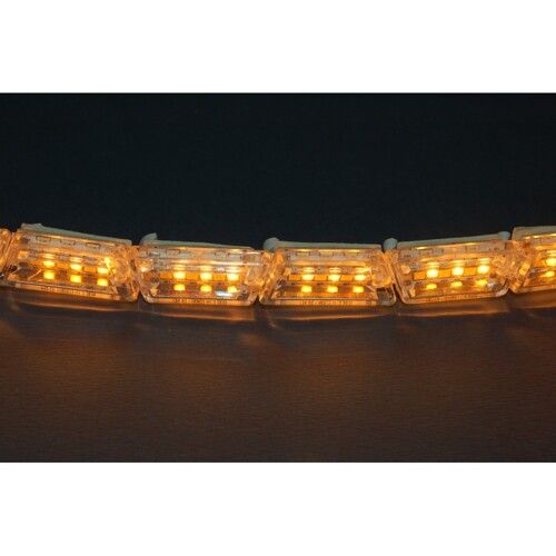 Світлодіодна (LED) стрічка Running Crystall Жовтий-Білий 16 сегментів v3