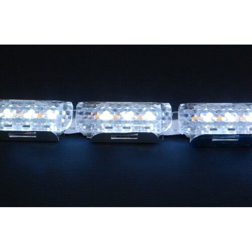 Світлодіодна (LED) стрічка Running Crystall Жовтий-Білий 16 сегментів v4