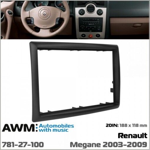 Рамка переходная AWM 781-27-100 Renault Megane II