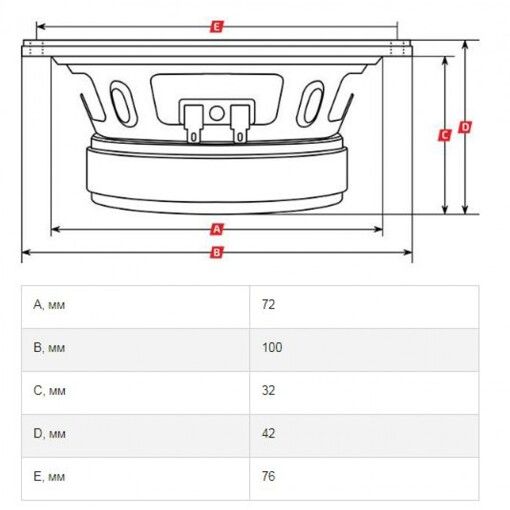 Акустика Kicx DTC-38 V2 твітер