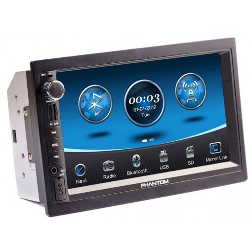Мультимедіа 2-DIN Phantom DVX-721G (без приводу)