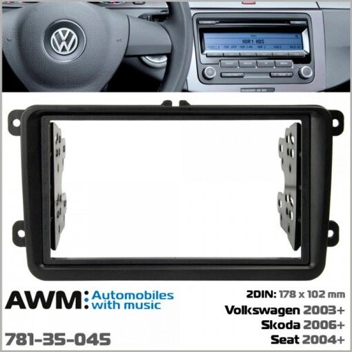 Рамка переходная AWM 781-35-045 VW/Skoda/Seat 2004+