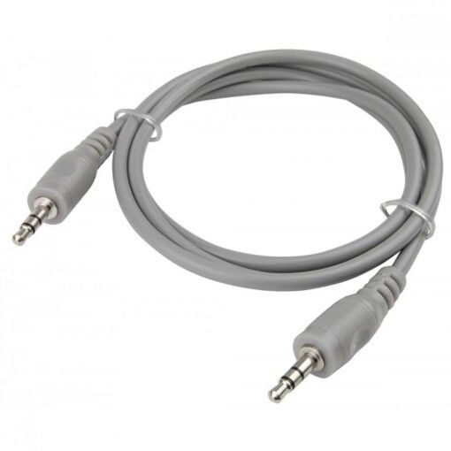 Кабель AUX AWM 110-06 Jack 3.5mm 1 м сірий