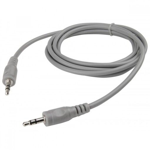Кабель AUX AWM 110-08 Jack 3.5mm 1,5 м сірий