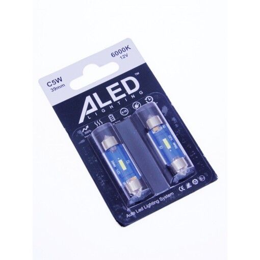 Габарит LED ALed C5W 39мм Canbus Festoon White (2шт.)