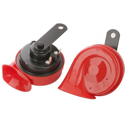 Звуковой сигнал Hella TE16 12V (500/400 Гц) (3FH007424801) 2шт + реле (горизонтальный монтаж)