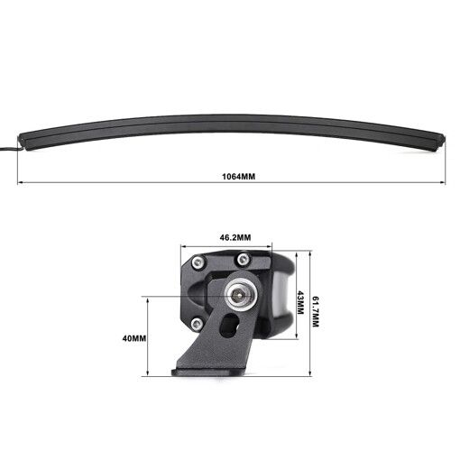 Светодиодная фара дальнего света Aled 48-40 240W 6000K 48D310 (1шт.)