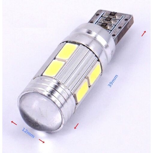 Габарит LED IDIAL 487 T10 10LED 3030 SMD 6000K 12V (2шт)