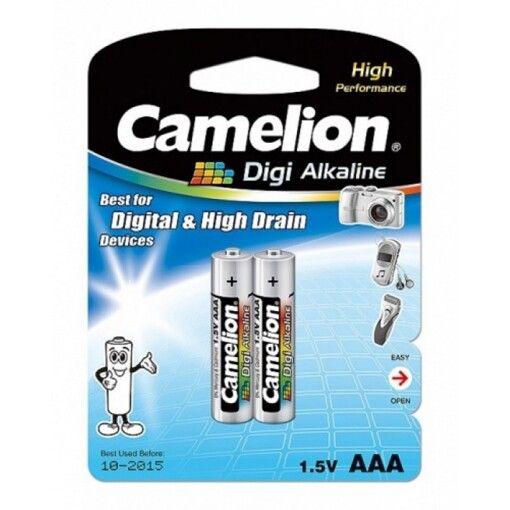 Батарейка CAMELION LR 03/ 2 BL (Digi Alkaline) (1,5 V AAA 2 шт)