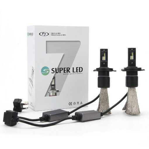 Світлодіодні лампи SuperLED F7 H4 12-24V chip &quot;OSRAM&quot; (2шт)