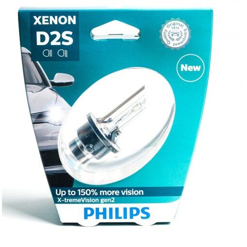Ксенонова лампа Philips D2S X-treme Vision gen2 85122 XV2 S1 35W +150%