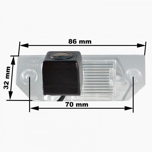 Камера заднего вида Prime-X CA-9522 Ford C-Max I (03-10), Focus II (04-11)