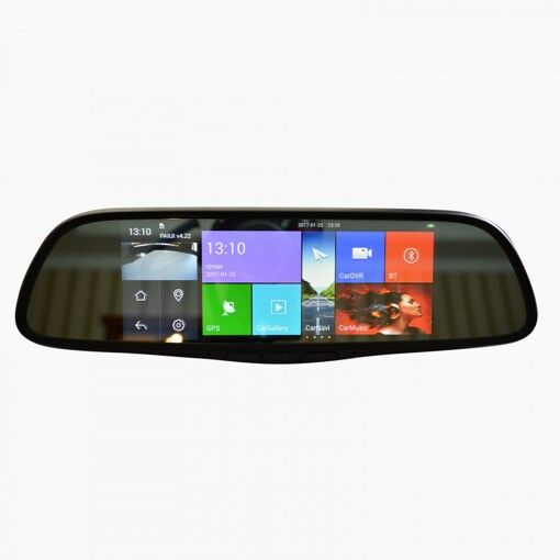 Дзеркало заднього виду з двоканальним реєстратором та монітором Prime-X 107 ANDROID