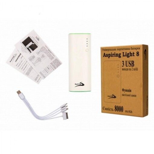 Портативный аккумулятор Aspiring LIGHT 8