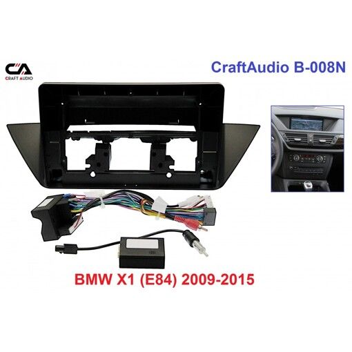 Рамка перехідна CraftAudio B-008N BMW X1 (E84) 2009-2015 10&quot; + проводка