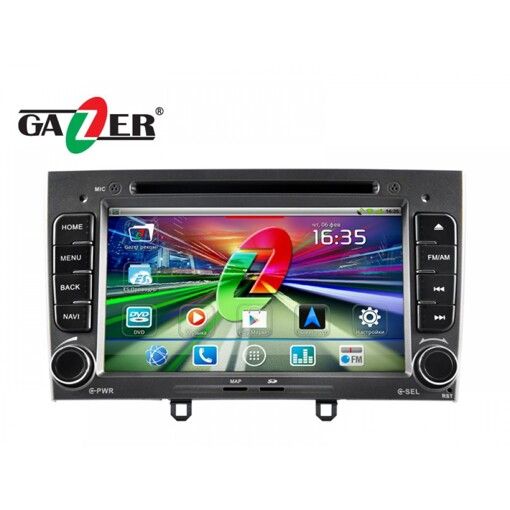 Штатная магнитола Gazer CM172-408W Peugeot 408 белый