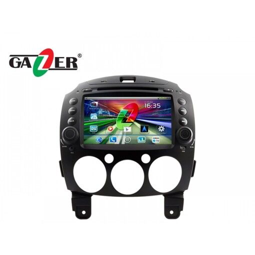 Штатная магнитола Gazer CM282-DE (Mazda 2)