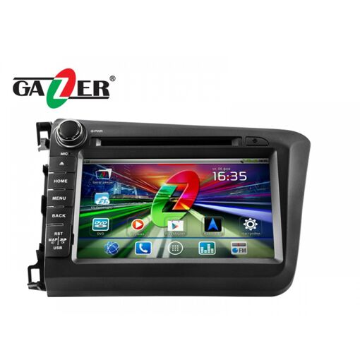 Штатна магнітола Gazer CM282-RE5 (Honda Civic 2012)