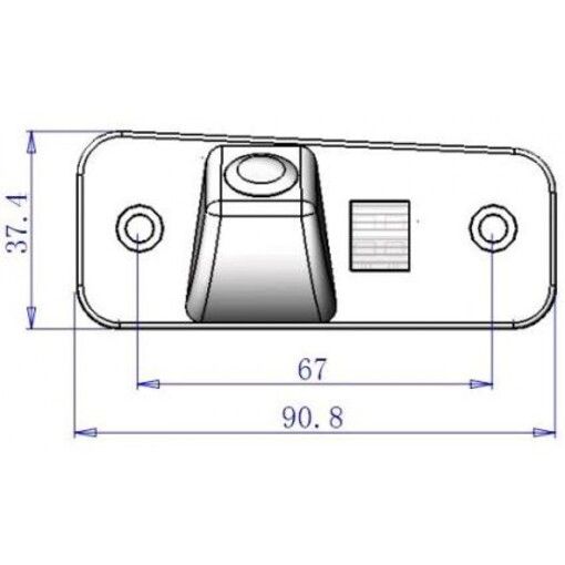 Камера заднього виду CRVC Detach Hyundai Santa Fe NEW