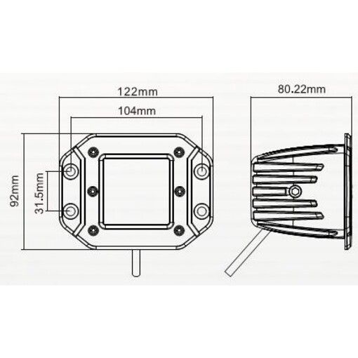Світлодіодна фара ближнього світла Digital DCL-BS2012F
