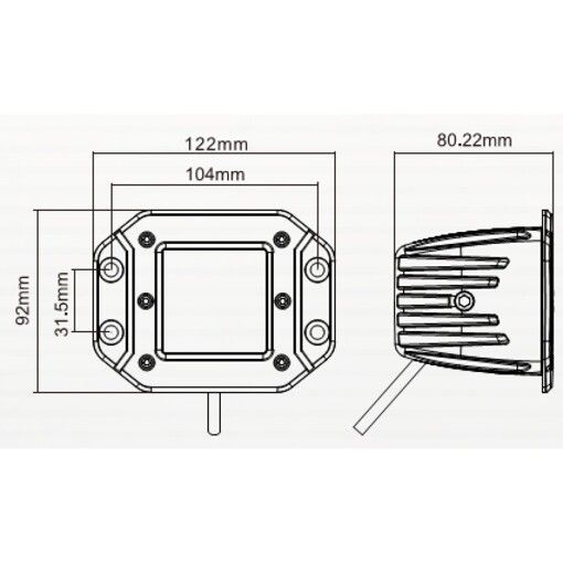 Светодиодная фара дальнего света Digital DCL-BS2012 S