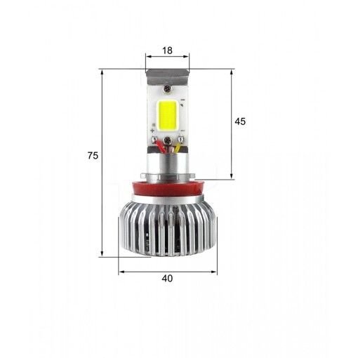 Світлодіодні лампи Sho-Me H11 6000K 25W LED G2.1 (2 шт)